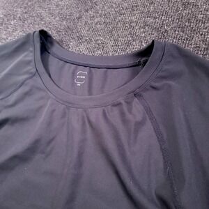 Errday Women Performance Compression Athletic T Shirt 2XL Black Short Sleeve